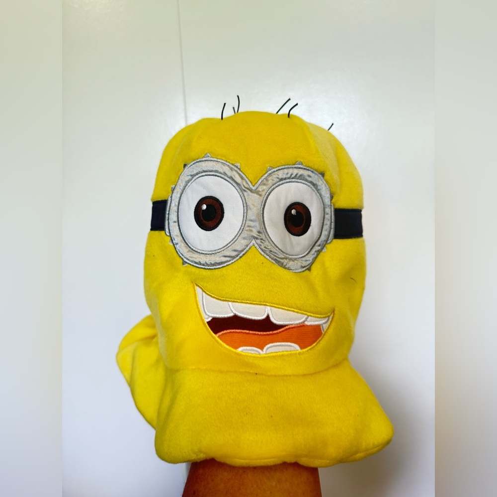 Dispicable me Munion hat.  Halloween.  Crazy hat day.  Super cute